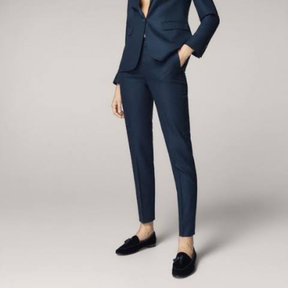 Classic pants navy straight vintage trending